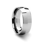Load image into Gallery viewer, Mens Tungsten Knife Edge Wedding Ring - Beveled Comfort Fit - 4mm 8mm Wide - Style name: SHOGUN