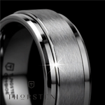 Load image into Gallery viewer, Mens Tungsten Carbide Spinning Wedding Ring - Brushed Comfort Fit - 8mm Wide - Style name: REVOLUTION