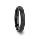 Load image into Gallery viewer, Mens Tungsten Carbide Domed Black Wedding Ring - Brush Finished Comfort Fit - 2mm 4mm 6mm 8mm 10mm 12mm Wide - Style name: RAIDER