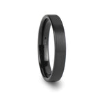 Load image into Gallery viewer, Mens Tungsten Carbide Flat Black Wedding Ring - Brushed Finish Comfort Fit - 2mm 4mm 6mm 7mm 8mm 10mm 12mm Wide - Style name: SAN ANTONIO