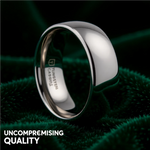 Load image into Gallery viewer, Mens Tungsten Carbide Domed Wedding Ring - Polished Comfort Fit - 2mm 4mm 6mm 7mm 8mm 10mm 12mm Wide - Style name: DOMINUS