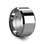 Load image into Gallery viewer, Mens Tungsten Carbide Wedding Ring - Beveled Comfort Fit - 4mm 6mm 7mm 8mm 10mm 12mm Wide - Style name: CORINTHIAN