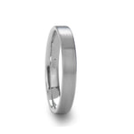 Load image into Gallery viewer, Mens White Tungsten Carbide Wedding Ring - Flat Brushed Comfort Fit - 2mm 4mm 6mm 8mm Wide - Style name: MASON