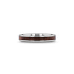 Load image into Gallery viewer, Mens Tungsten Carbide Black Walnut Wood Inlay Wedding Ring - Beveled Comfort Fit - 4mm 6mm 7mm 8mm 10mm 12mm Wide - Style name: HALIFAX