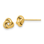 Load image into Gallery viewer, 14K Yellow Gold Polished Love Knot Post Earrings