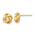 Load image into Gallery viewer, 14K Yellow Gold Polished Love Knot Post Earrings
