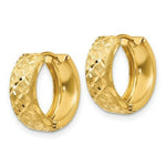 Load image into Gallery viewer, 14K Yellow Gold 5mm Hinged Hoop Earrings 6mm width