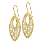 Load image into Gallery viewer, 14K Yellow Gold Oval & Web Earrings