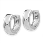 Load image into Gallery viewer, 14K White Gold Polished Hinged Hoop Earrings 12mm width