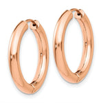 Load image into Gallery viewer, 14K Rose Gold Hinged Hoop Earrings 21mm width