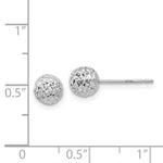 Load image into Gallery viewer, 14K White Gold 6mm Ball Post Earrings