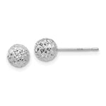 Load image into Gallery viewer, 14K White Gold 6mm Ball Post Earrings