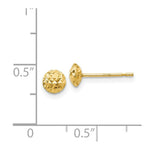Load image into Gallery viewer, 14K Yellow Gold 5mm Circle Puff Post Earrings
