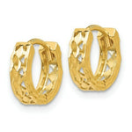 Load image into Gallery viewer, 14K Yellow Gold Hinged Hoop Earrings 4mm width