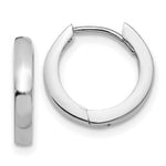 Load image into Gallery viewer, 14K White Gold Hinged Hoop Earrings 2.5mm width