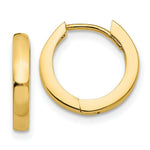 Load image into Gallery viewer, 14K Yellow Gold Hinged Hoop Earrings 2.5mm width