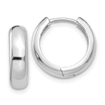 Load image into Gallery viewer, 14K White Gold Hinged Hoop Earrings 5mm width