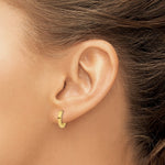 Load image into Gallery viewer, 14K Yellow Gold Hinged Hoop Earrings 2mm width