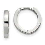 Load image into Gallery viewer, 14K White Gold Hinged Hoop Earrings 1.5mm width