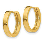 Load image into Gallery viewer, 14K Yellow Gold Hinged Hoop Earrings 3mm width