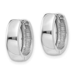 Load image into Gallery viewer, 14K White Gold Hinged Earrings 4mm width