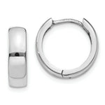 Load image into Gallery viewer, 14K White Gold Hinged Earrings 4mm width
