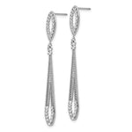 Load image into Gallery viewer, 14K White Gold Diamond-cut Dangle