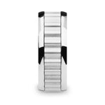 Load image into Gallery viewer, Mens Comfort Fit - Tungsten Carbide Wedding Band Ring - Gear Teeth Inlay & Polished Edges - 9mm Wide - Style name:CUTLASS