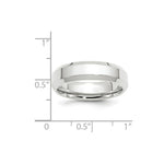 Load image into Gallery viewer, 10K White Gold 6mm Bevel Edge Comfort Fit Wedding Band Ring