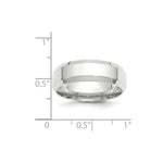 Load image into Gallery viewer, 10K White Gold 7mm Bevel Edge Comfort Fit Wedding Band Ring