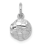 Load image into Gallery viewer, 14K White Gold Soccer Ball Charm Pendant
