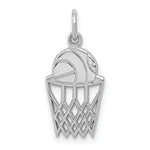 Load image into Gallery viewer, 14K White Gold Basketball Charm Pendant