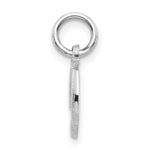 Load image into Gallery viewer, 14K White Gold Initial Letter D Charm Pendant