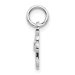 Load image into Gallery viewer, 14K White Gold Initial Letter F Charm Pendant