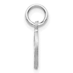 Load image into Gallery viewer, 14K White Gold Diamond-cut Initial Letter D Charm Pendant