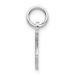 Load image into Gallery viewer, 14K White Gold Diamond-cut Initial Letter F Charm Pendant