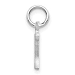 Load image into Gallery viewer, 14K White Gold Diamond-cut Initial Letter H Charm Pendant