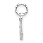 Load image into Gallery viewer, 14K White Gold Diamond-cut Initial Letter J Charm Pendant