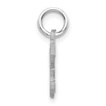 Load image into Gallery viewer, 14K White Gold Diamond-cut Initial Letter K Charm Pendant