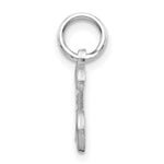 Load image into Gallery viewer, 14K White Gold Diamond-cut Letter Initial L Charm Pendant