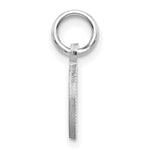 Load image into Gallery viewer, 14K White Gold Diamond-cut Initial Letter O Charm Pendant