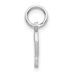 Load image into Gallery viewer, 14K White Gold Diamond-cut Initial Letter P Charm Pendant