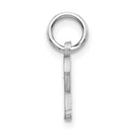 Load image into Gallery viewer, 14K White Gold Diamond-cut Initial Letter R Charm Pendant