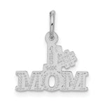 Load image into Gallery viewer, 14K White Gold #1 Mom Charm Pendant