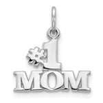 Load image into Gallery viewer, 14K White Gold #1 Mom Charm Pendant