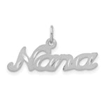 Load image into Gallery viewer, 14K White Gold Nana Charm Pendant