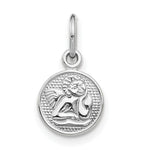 Load image into Gallery viewer, 14K White Gold Small Polished Angel Charm Pendant