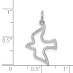 Load image into Gallery viewer, 14K White Gold Dove Charm Pendant