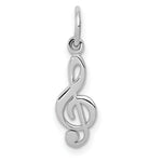 Load image into Gallery viewer, 14K White Gold Treble Clef Charm Pendant