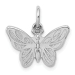 Load image into Gallery viewer, 14K White Gold Butterfly Charm Pendant